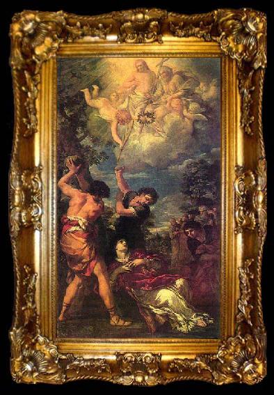 framed  Pietro da Cortona The Stoning of St Stephen, ta009-2